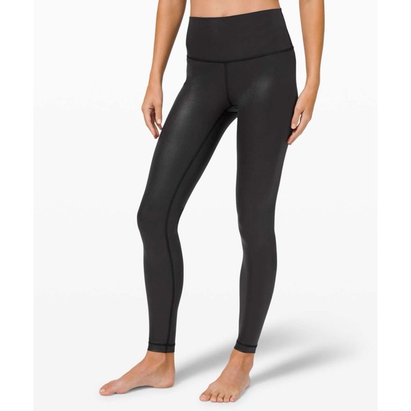 Lululemon Wunder Under Legging 28” - Matte Black - Picture 2 of 5